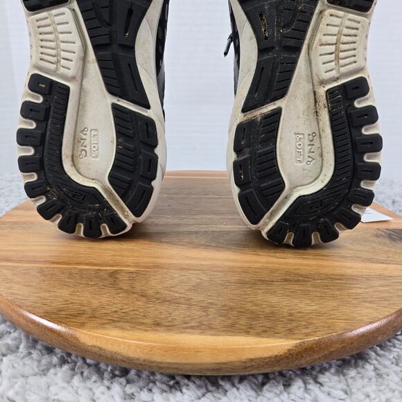 Brooks Mens 11.5D Adrenaline GTS 21 Black Gray Athletic Gym Daily Running Shoe - Picture 10 of 12